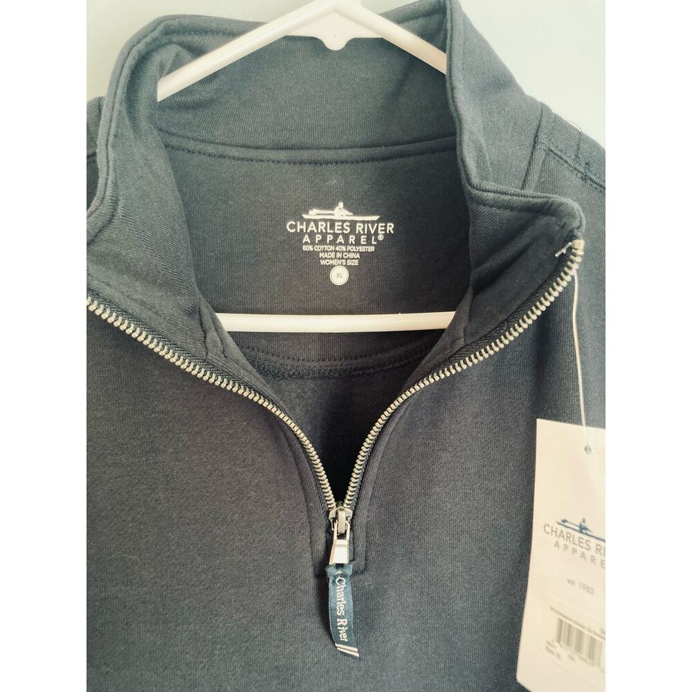 Charles River Unisex Hoodie XL Navy - Picture 3 of 7